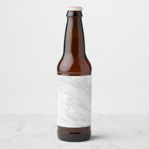 Etiqueta Para Botella De Cerveza Purpurina de textura de piedra de pastel de mármol