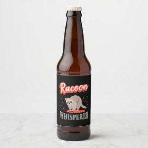 Etiqueta Para Botella De Cerveza Raccoon Lover Raccoon Whisperer