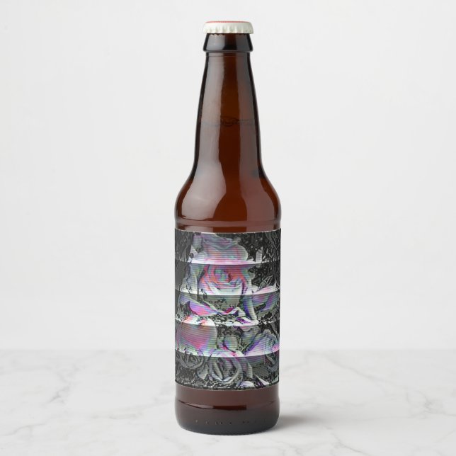 Etiqueta Para Botella De Cerveza Ramo Techno (Anverso)
