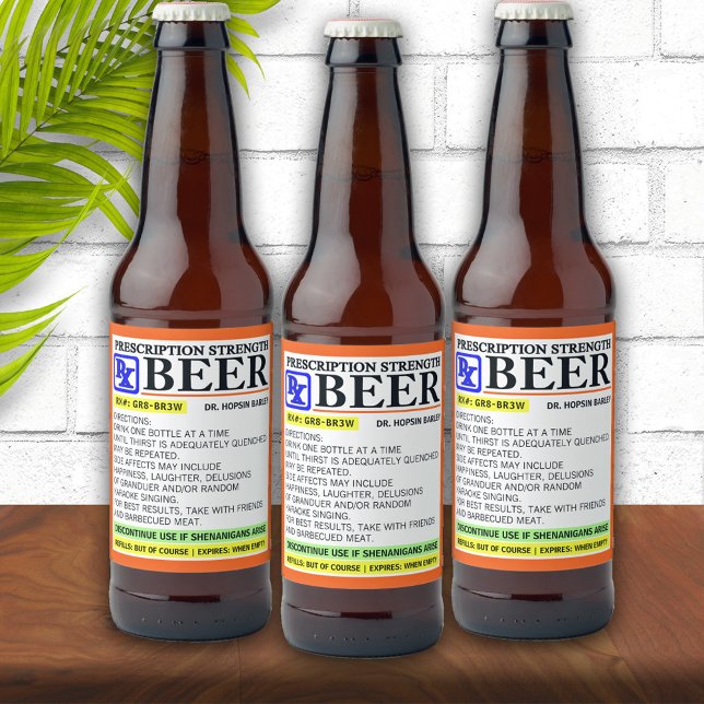 Etiqueta Para Botella De Cerveza Receta divertida (Subido por el creador)