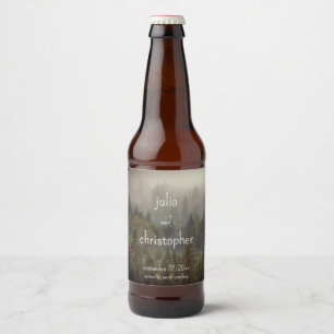 Etiqueta Para Botella De Cerveza Recuerdo de boda sencillo granero rústico casa de 