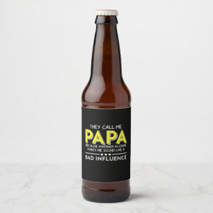 Etiqueta Para Botella De Cerveza Regalo de Papá Me Llaman Papas