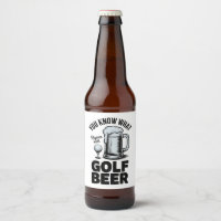 Regalo divertido de cerveza de golf para golfistas