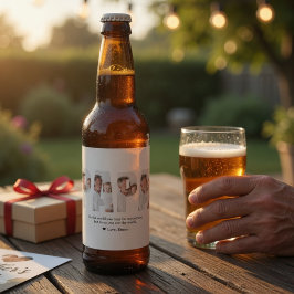 Etiqueta Para Botella De Cerveza Regalo Personalizado de Foto de Papá | El Mejor Pa