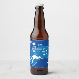 Etiqueta Para Botella De Cerveza Regalos de Fiesta de ciudadanía australiano