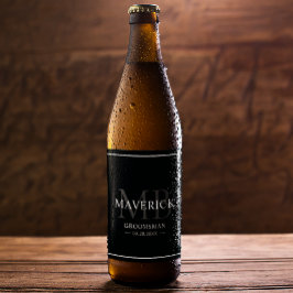 Etiqueta Para Botella De Cerveza Regalos para los Padrinos - Recuerdos de Boda con 