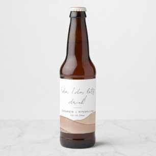 Etiqueta Para Botella De Cerveza Resumen de la acuarela de Boho   Yo sí. Vamos a be
