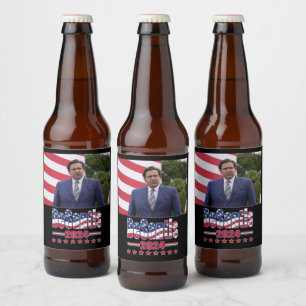 Etiqueta Para Botella De Cerveza Ron DeSantis 2024