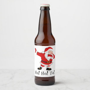 Etiqueta Para Botella De Cerveza Santa Claus Dabbing Personalizado