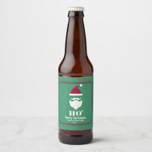 Etiqueta Para Botella De Cerveza Santa, Ho Ho Ho Ho, Holiday