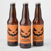 Scary Jack O Lantern Personalizado Naranja Hallowe