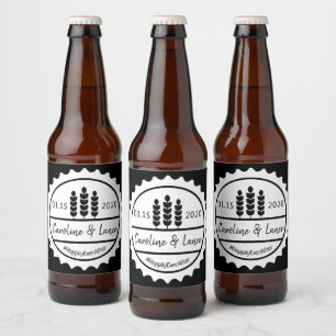Etiqueta Para Botella De Cerveza Se corta antes de que yo haga la tapa de la botell