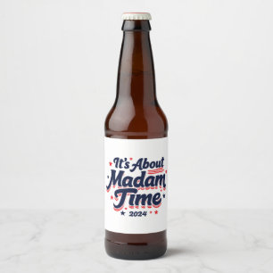 Etiqueta Para Botella De Cerveza Se trata de la Señora Hora, Kamala Harris Ekection