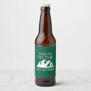 Etiqueta Para Botella De Cerveza Senderismo - Llévame a las montañas