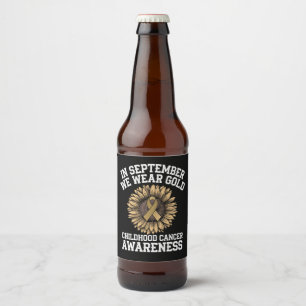 Etiqueta Para Botella De Cerveza Septiembre Nosotros Llevamos Oro Conciencia del Cá