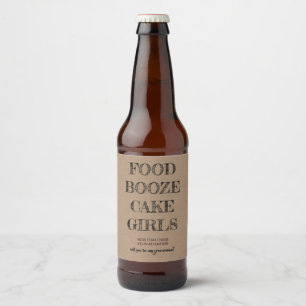 Etiqueta Para Botella De Cerveza ¿Serás mi Groomsman YA divertido?