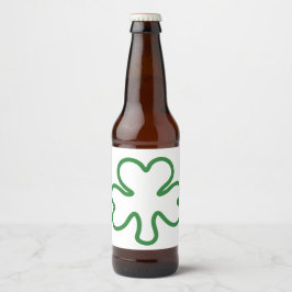 Etiqueta Para Botella De Cerveza Shamrock