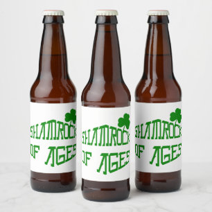 Etiqueta Para Botella De Cerveza Shamrock of Eges