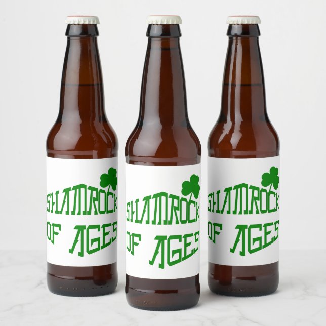 Etiqueta Para Botella De Cerveza Shamrock of Eges (Botellas)