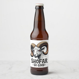 Etiqueta Para Botella De Cerveza Shofar tan buena cabra judía Hanukkah Amantes