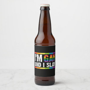 Etiqueta Para Botella De Cerveza Soy gay y yo delato el orgullo gay LGBTQ