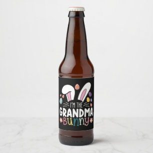 Etiqueta Para Botella De Cerveza Soy la familia de la abuela Bunny Easter