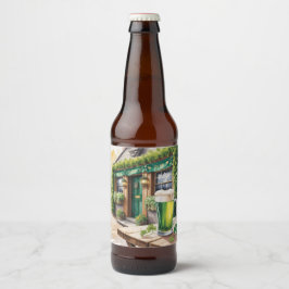 Etiqueta Para Botella De Cerveza St Patrick’s Day Bar Pub Party
