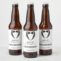 Sujeto, Serás Mi Etiqueta De Cerveza Groomsman