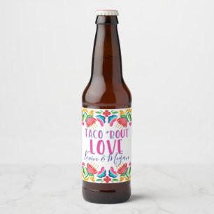 Etiqueta Para Botella De Cerveza Taco Bout Love Fiesta Fiestas Parejas Ducha Beer B