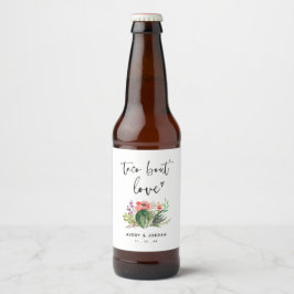 Etiqueta Para Botella De Cerveza Taco Bout Love Watercolor Cactus Succulent Fiesta