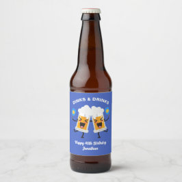 Etiqueta Para Botella De Cerveza Tazas de cerveza jugando Pickle, divertido Pickleb