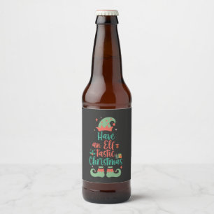 Etiqueta Para Botella De Cerveza Tener Navidades elfo-tasticos divertidos Elf Xmas