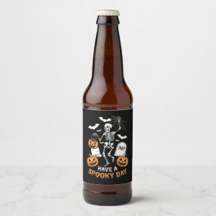 Etiqueta Para Botella De Cerveza Tener un Espectacular Día de Halloween Regalo de B