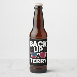 Etiqueta Para Botella De Cerveza Terry Divertido de Reserva 4 de Julio Patriótico F