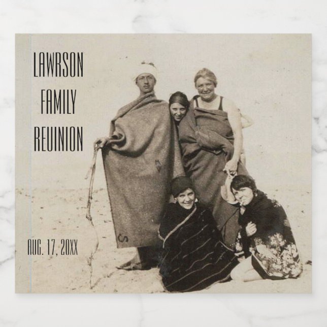 Etiqueta Para Botella De Cerveza Texto y foto personalizados