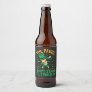 Etiqueta Para Botella De Cerveza The Paddy no empiecen hasta que camine por St Patr