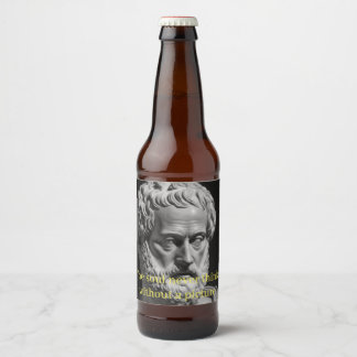 Etiqueta Para Botella De Cerveza The Soul never thinks without a Picture