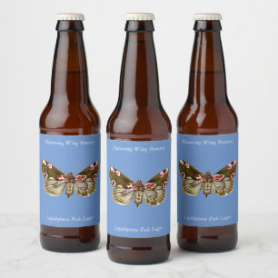 Etiqueta Para Botella De Cerveza Thyatira batis - La polilla de la flor de la pluma