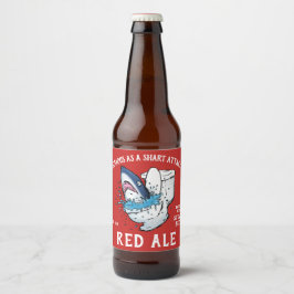 Etiqueta Para Botella De Cerveza Tiburón de inodoros divertidos