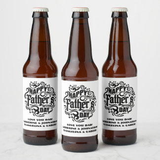 Etiqueta Para Botella De Cerveza Tipografía de la etiqueta de cerveza de época del