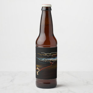 Etiqueta Para Botella De Cerveza tirador negro