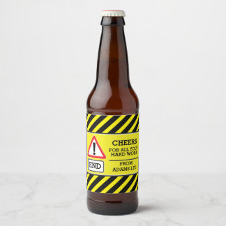 Etiqueta Para Botella De Cerveza Trabajadores de la construcción terminan con etiqu
