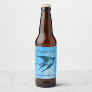 Etiqueta Para Botella De Cerveza Traga la-la travieso día de San Valentín