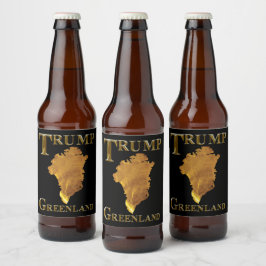 ETIQUETA PARA BOTELLA DE CERVEZA TRUMP 