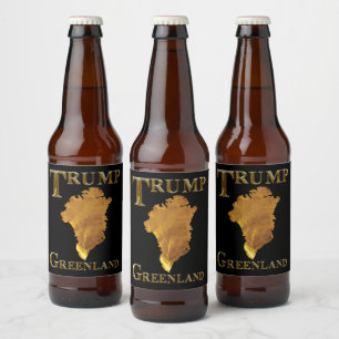 ETIQUETA PARA BOTELLA DE CERVEZA TRUMP