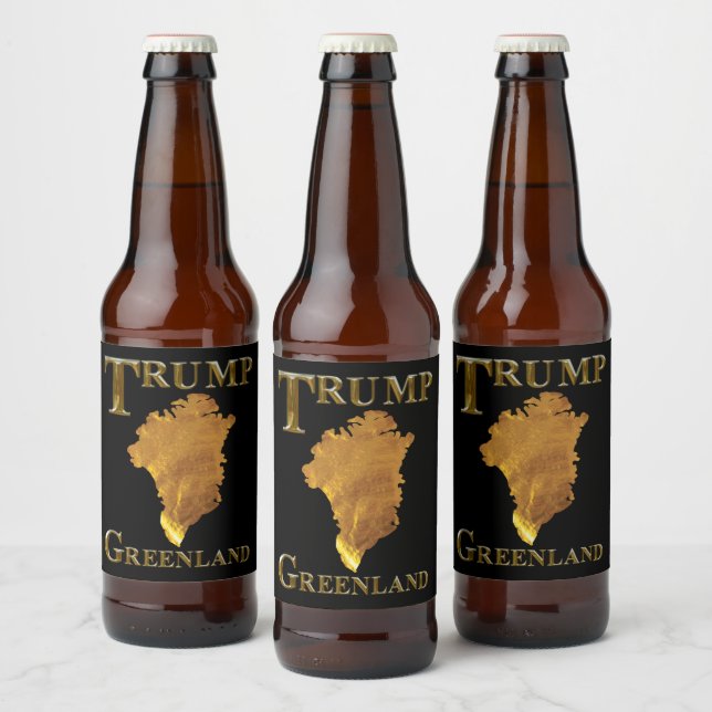 ETIQUETA PARA BOTELLA DE CERVEZA TRUMP  (Botellas)