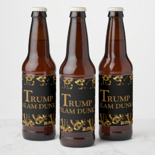 ETIQUETA PARA BOTELLA DE CERVEZA TRUMP