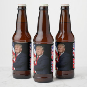 Etiqueta Para Botella De Cerveza Trump 2020 4 años más