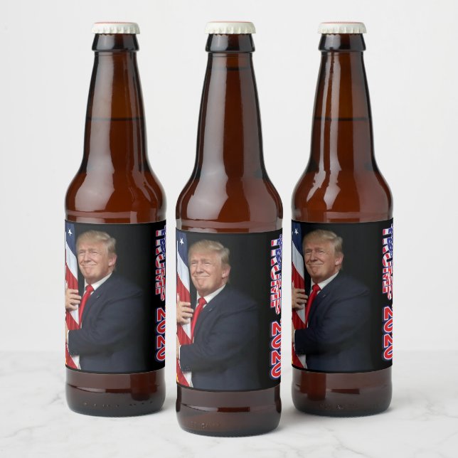 Etiqueta Para Botella De Cerveza Trump 2020 4 años más (Botellas)