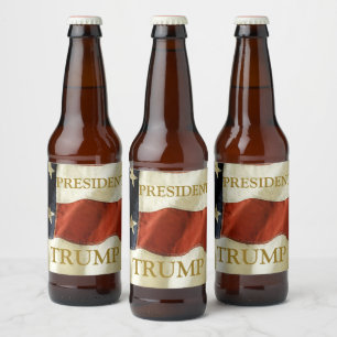 Etiqueta Para Botella De Cerveza Trump 2024